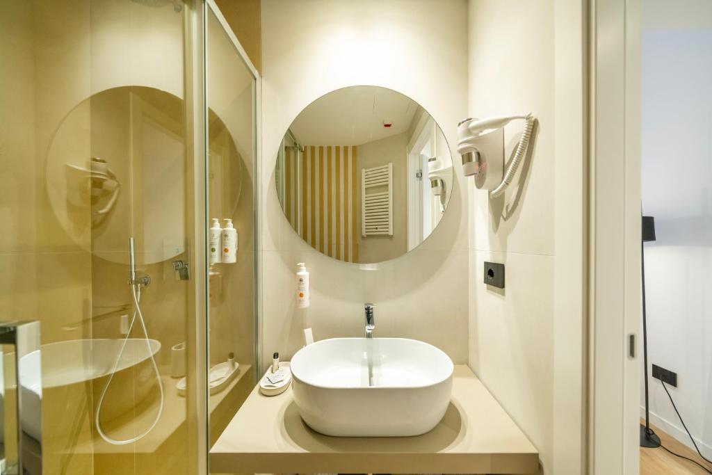 Koupelna v ubytování BISCARDI Hotel