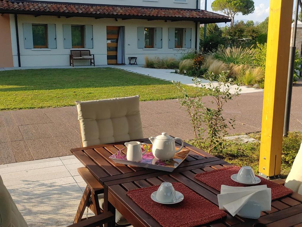 Zahrada ubytování Casa Simoni