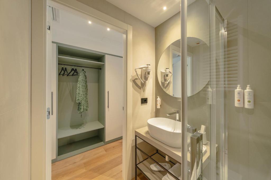 Koupelna v ubytování BISCARDI Hotel