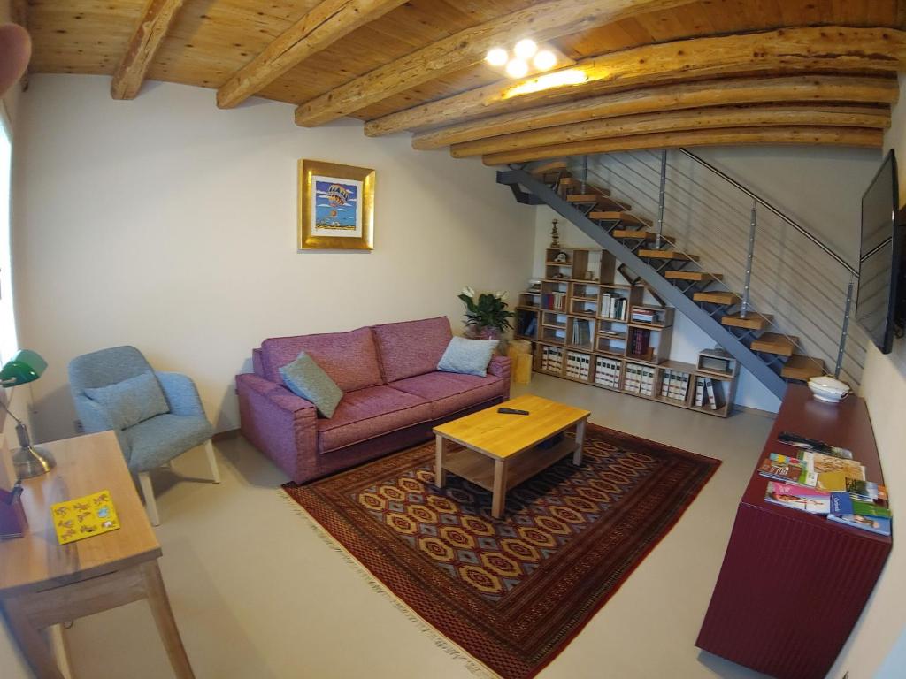 Posezení v ubytování Casa Simoni