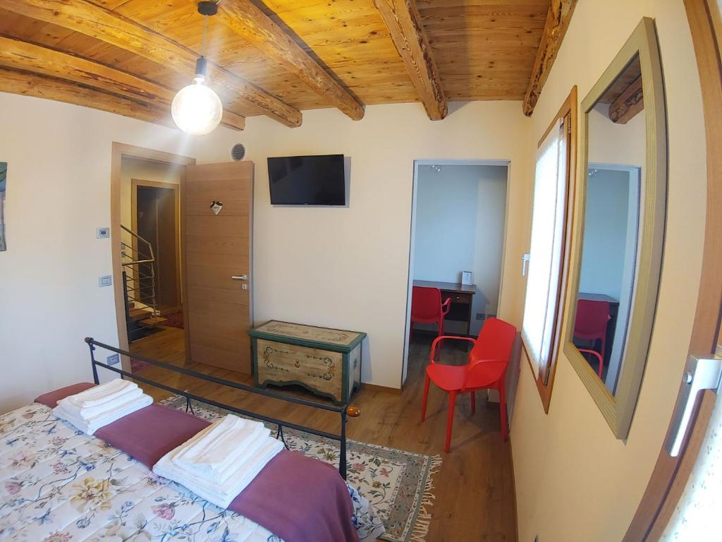 TV a/nebo společenská místnost v ubytování Casa Simoni
