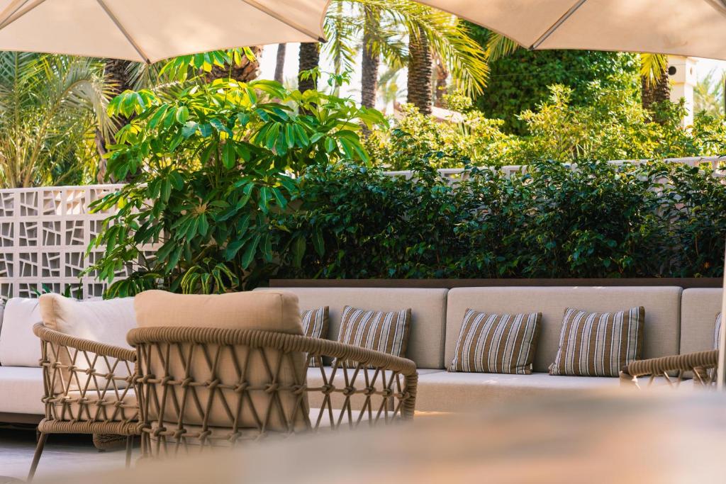 A seating area at Hotel Huerto del Cura