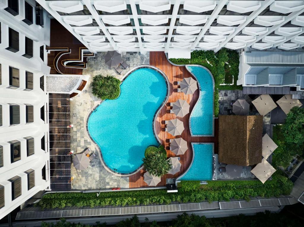 Bazén v ubytování Hilton Petaling Jaya nebo v jeho okolí