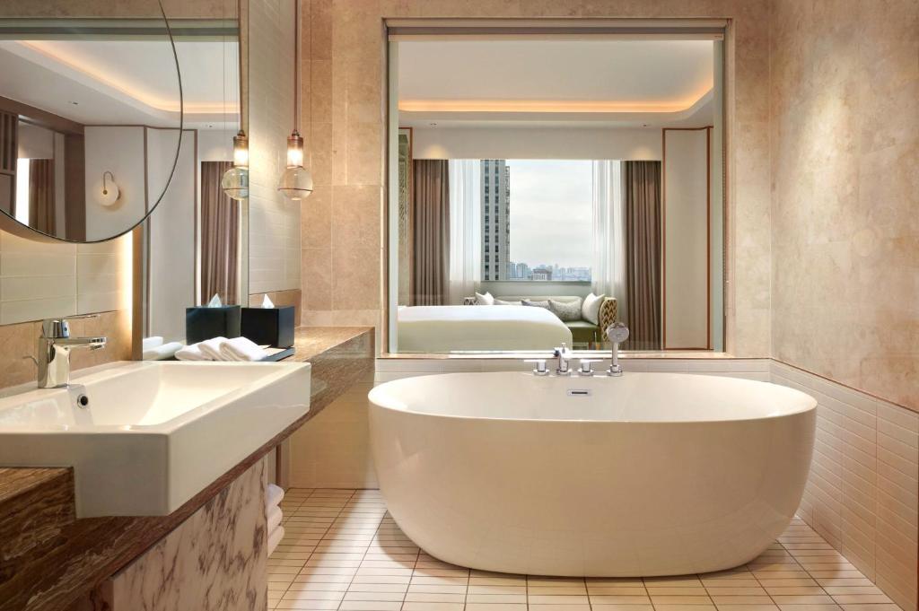 Koupelna v ubytování Hilton Petaling Jaya