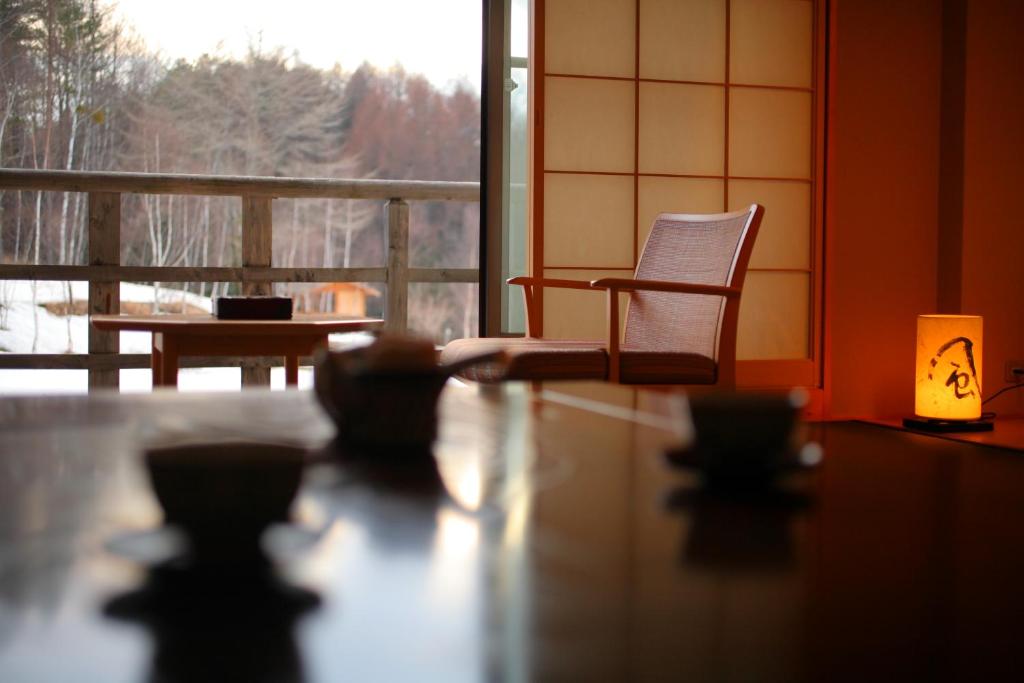 Posezení v ubytování Tsutaya Tokinoyado Kazari