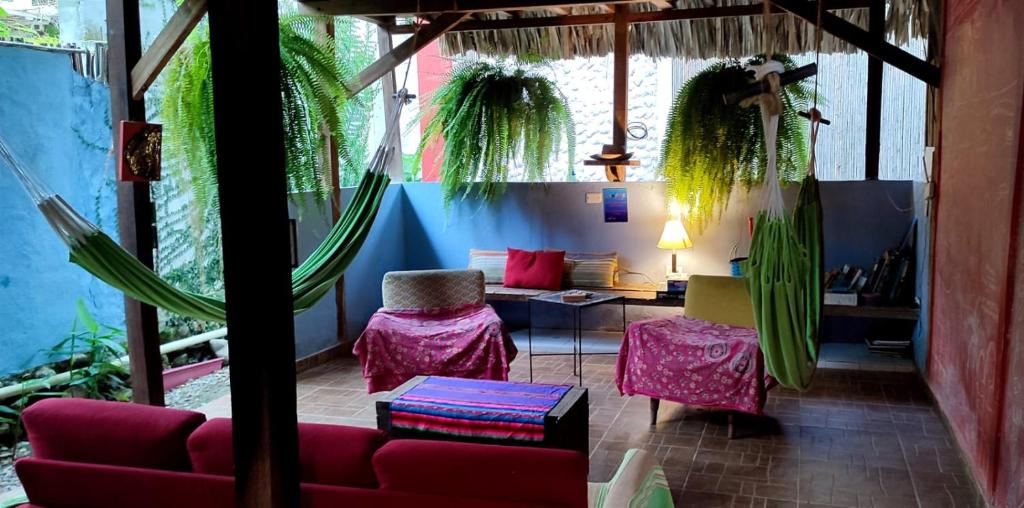 Posezení v ubytování Hostal Zinpar