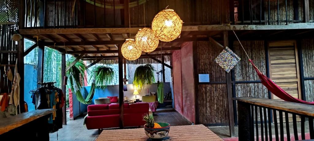 Posezení v ubytování Hostal Zinpar