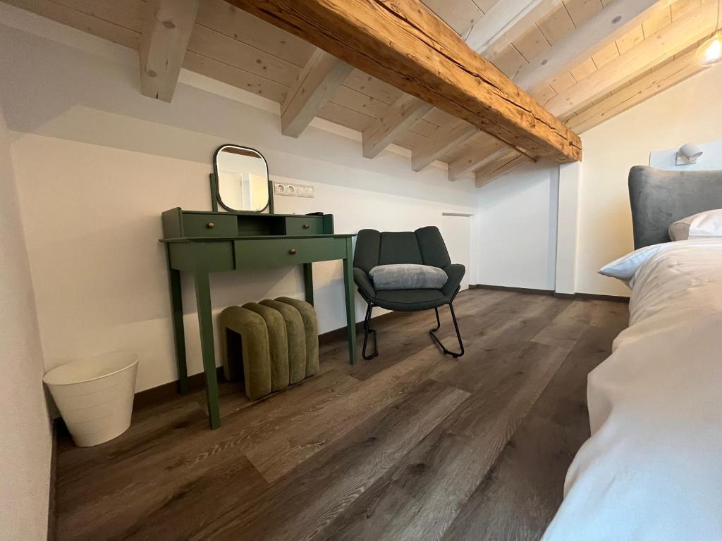 Postel nebo postele na pokoji v ubytování Wolter Landhaus