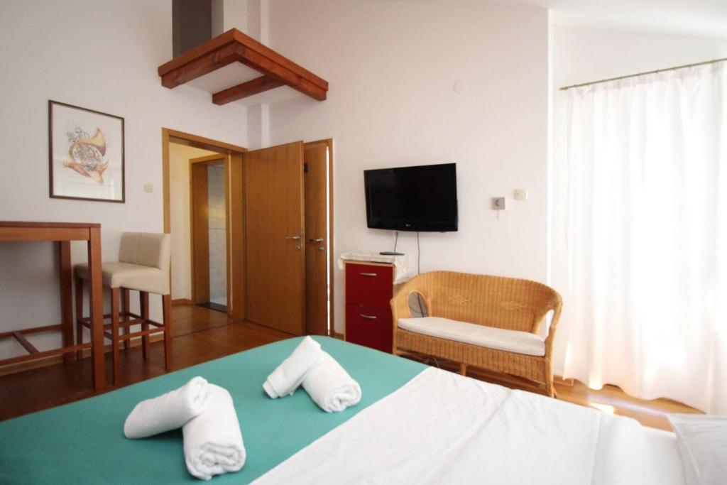 Posteľ alebo postele v izbe v ubytovaní Apartments Wow Barbalic