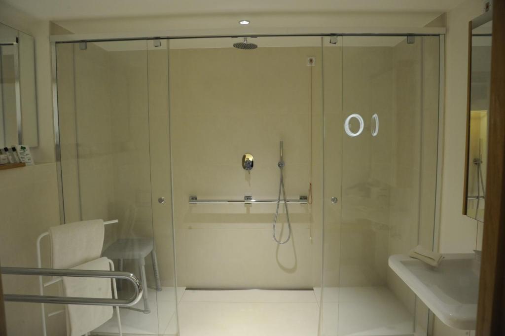 Koupelna v ubytování Hotel Bora HotSpaResort
