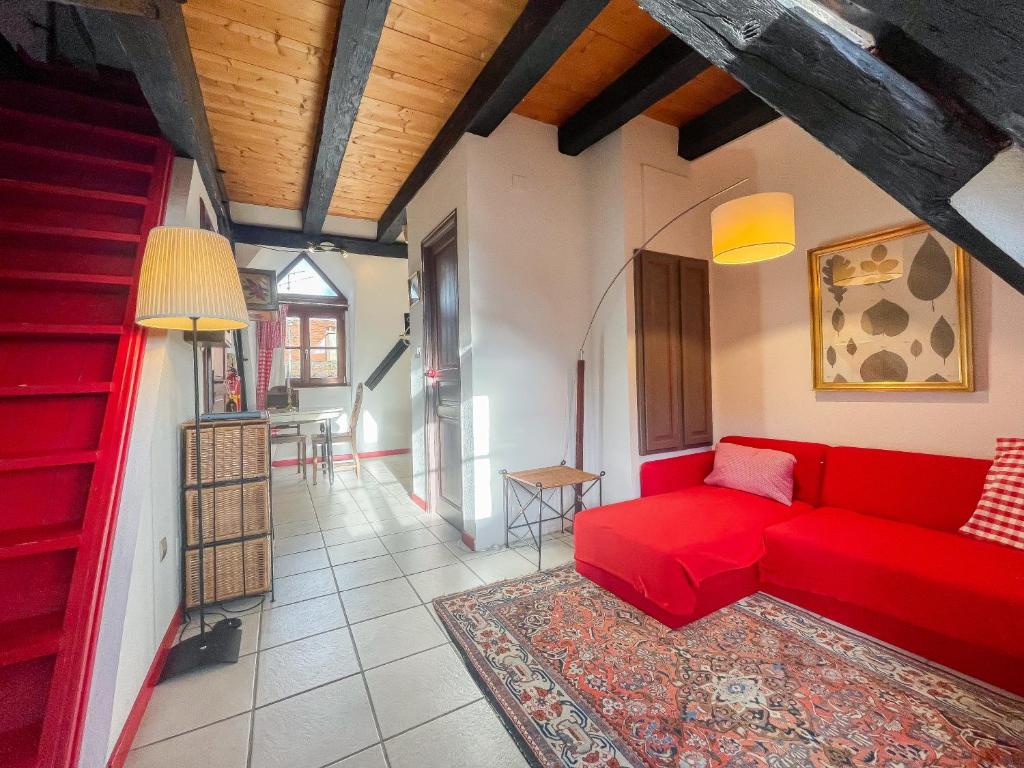 Posezení v ubytování La Maison Bleue - Historic House in the Heart of Riquewihr