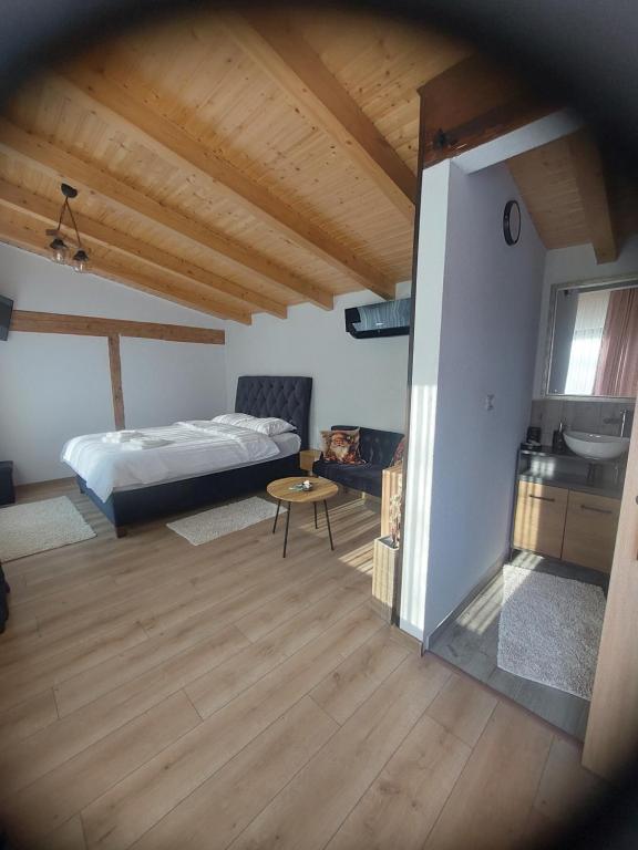 Postel nebo postele na pokoji v ubytování Casa Kaf
