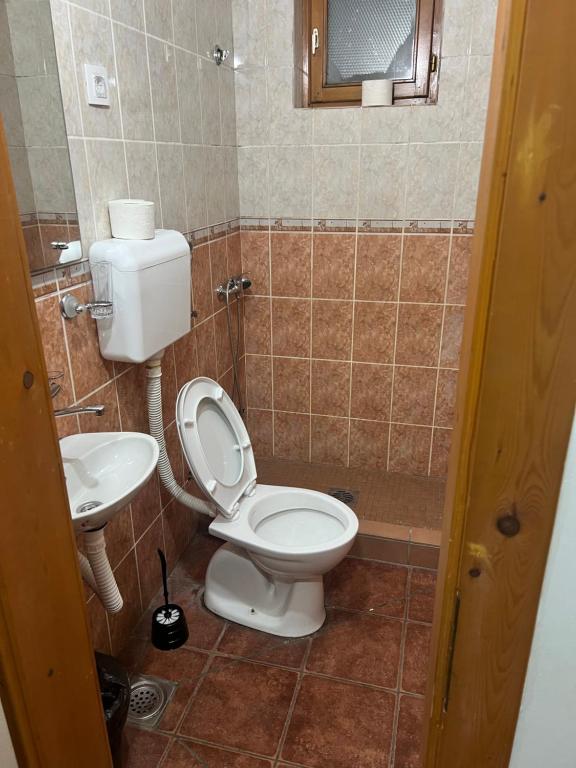 Koupelna v ubytování Nova Čubura