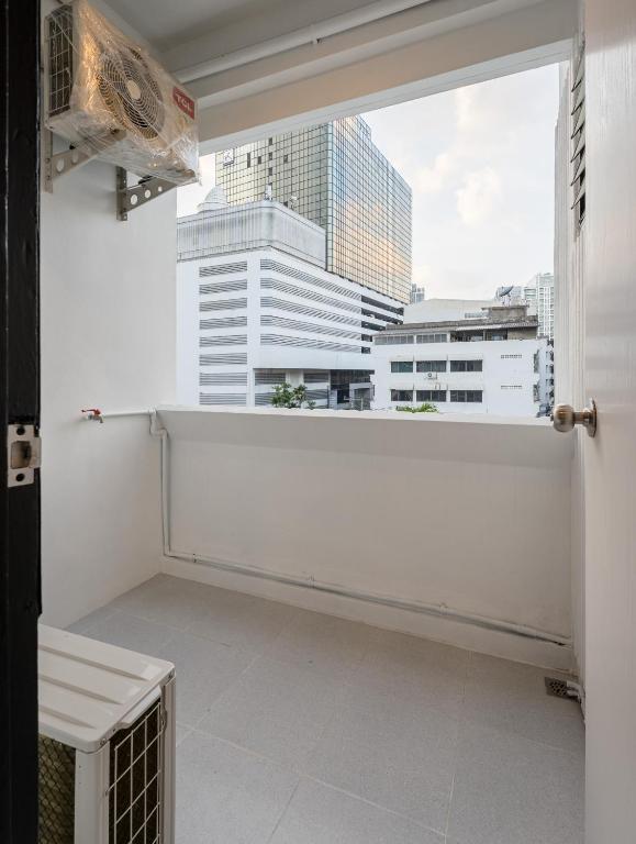 Balkón nebo terasa v ubytování Silom Condominium
