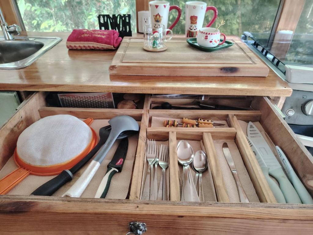Kuchyň nebo kuchyňský kout v ubytování El Remanso
