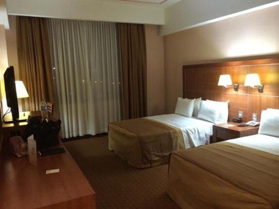 Postel nebo postele na pokoji v ubytování Hotel Soleil Celaya