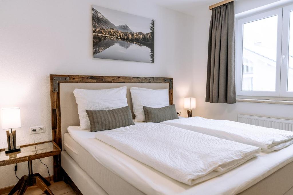 Posteľ alebo postele v izbe v ubytovaní Apart Peak Ötztal