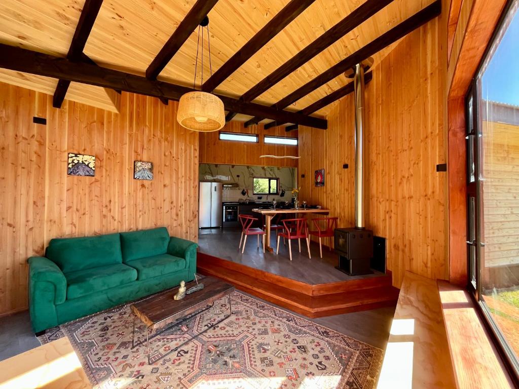 Η κουζίνα ή μικρή κουζίνα στο Huelemolle Lodge Pucón