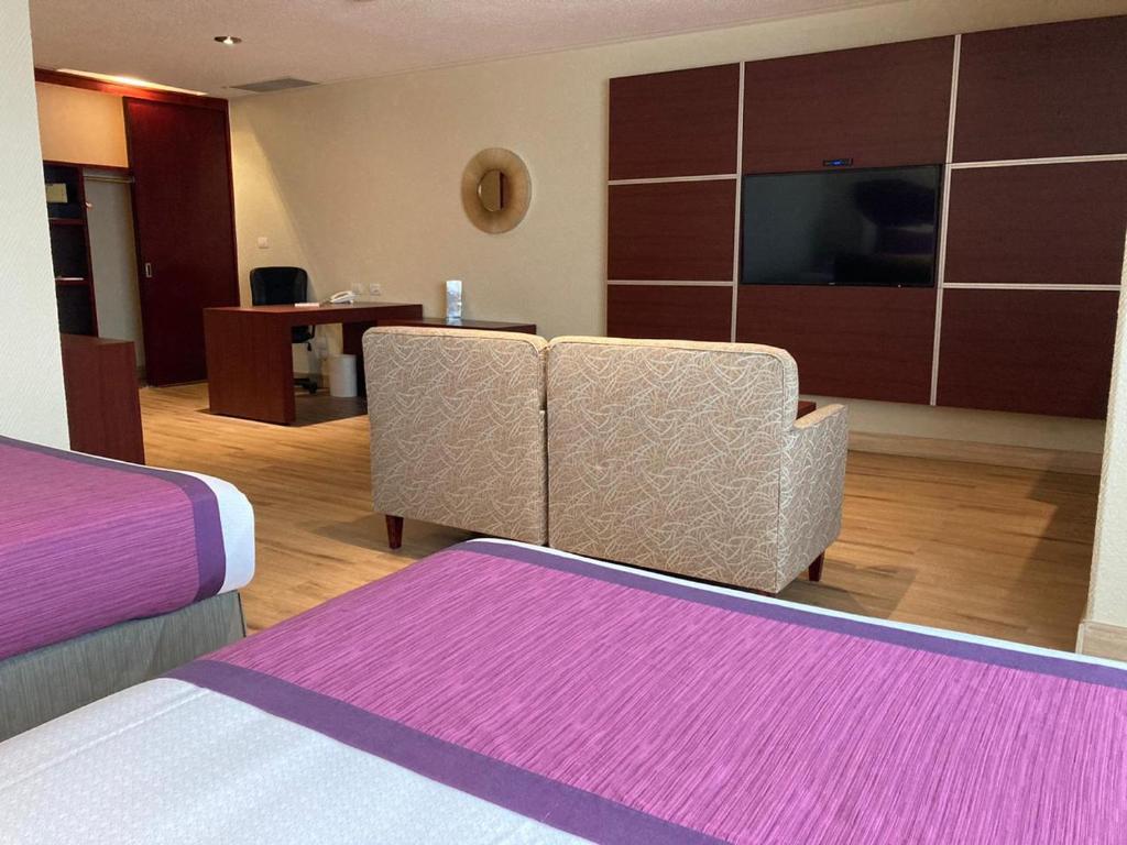 TV a/nebo společenská místnost v ubytování Hotel Mirage - Centro Histórico de Querétaro