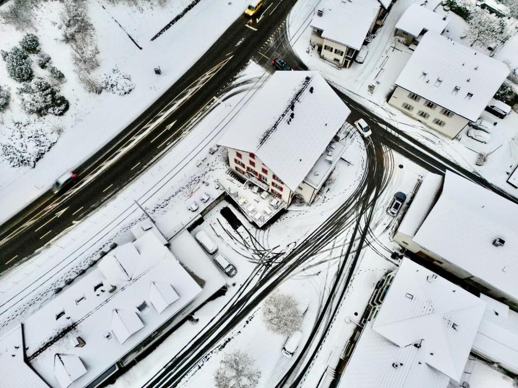 Auberge de l'Ange durante l'inverno