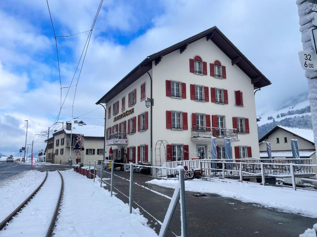 Auberge de l'Ange durante l'inverno