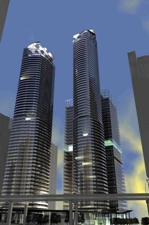 Nespecifikovaný výhled na destinaci Toronto nebo výhled na město při pohledu z apartmánu
