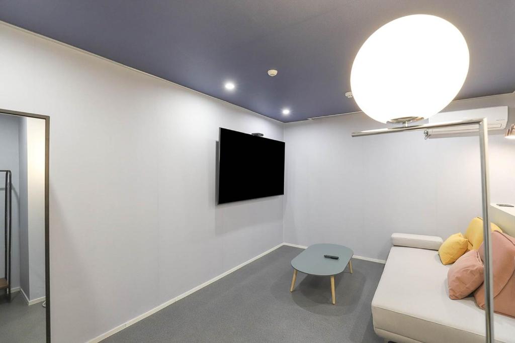 TV a/nebo společenská místnost v ubytování Hotel Stay Q Daejeon