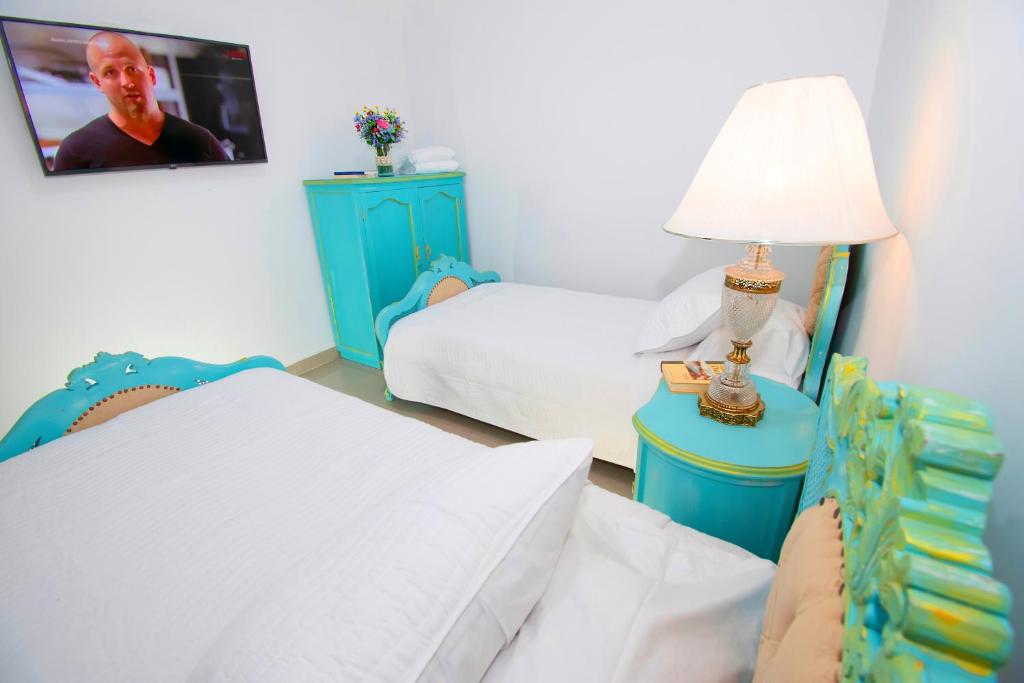 Postel nebo postele na pokoji v ubytování Apartamento en la Union Valle 101