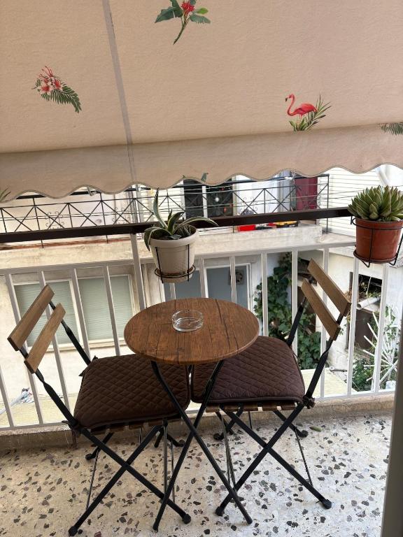 Balkón nebo terasa v ubytování Apartment near Mikrolimano