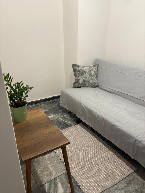 Postel nebo postele na pokoji v ubytování Apartment near Mikrolimano