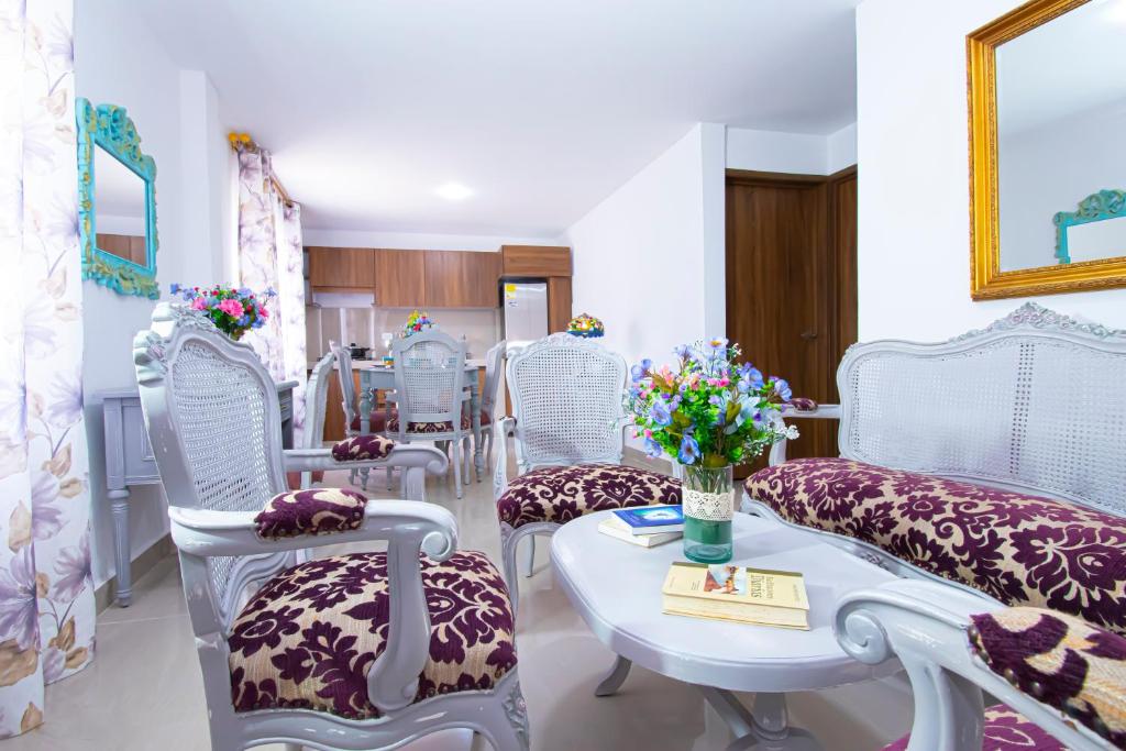 Posezení v ubytování Apartamento en la Union Valle 101