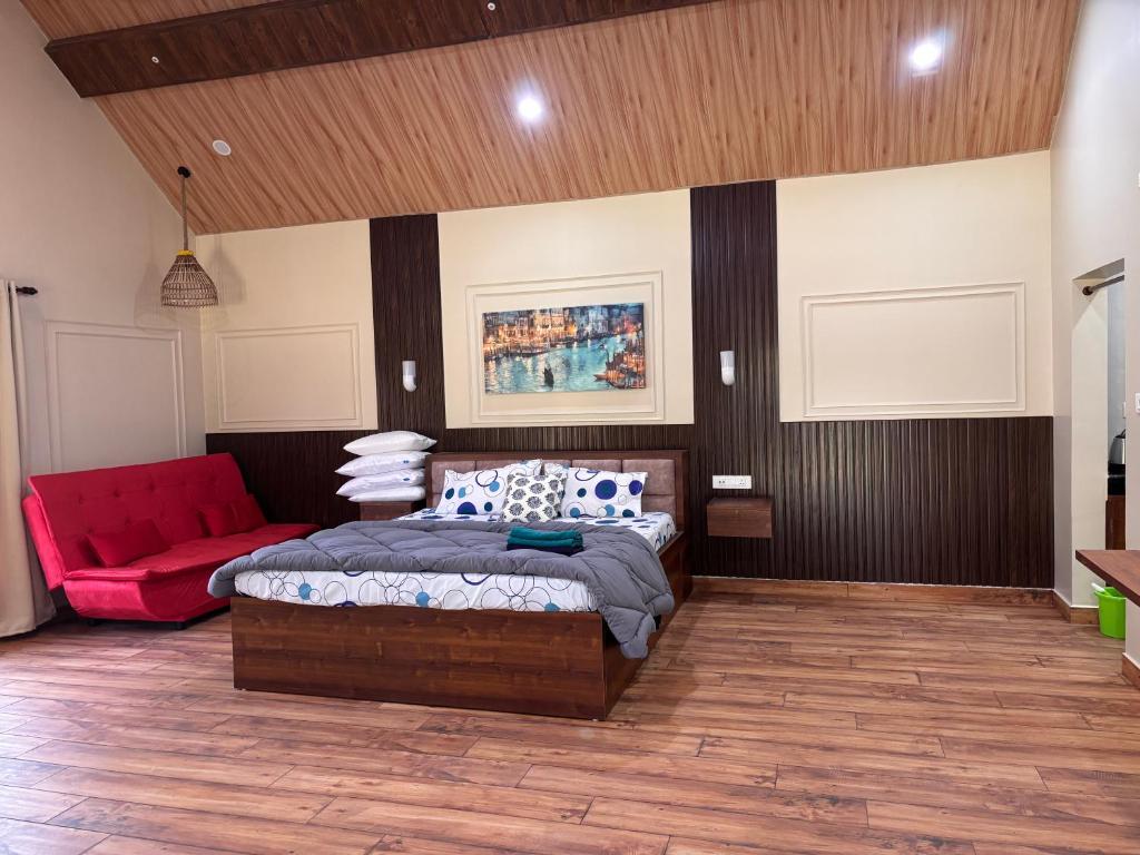 Ένα ή περισσότερα κρεβάτια σε δωμάτιο στο Fresh Farms Farmstay