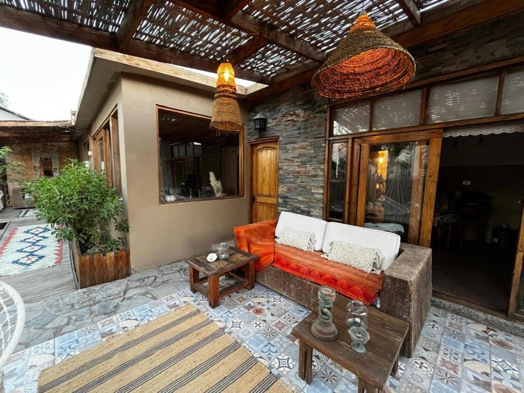 Posezení v ubytování Hostal Villa Italo