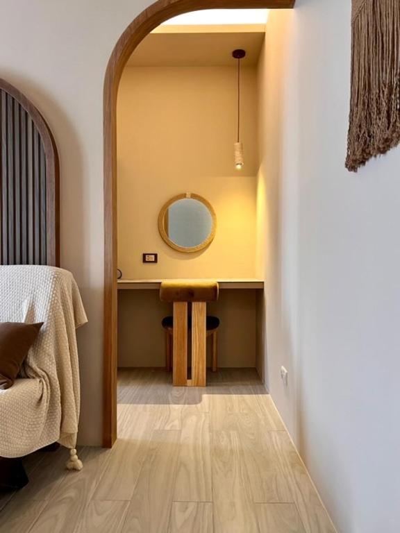 Postel nebo postele na pokoji v ubytování Yuzhi Wenlv B&B