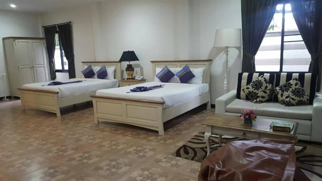 Cama o camas de una habitación en Phuwanalee Resort
