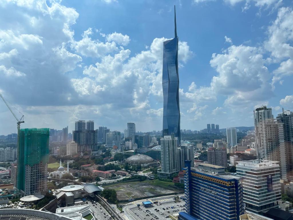 Nespecifikovaný výhled na destinaci Kuala Lumpur nebo výhled na město při pohledu z apartmánu