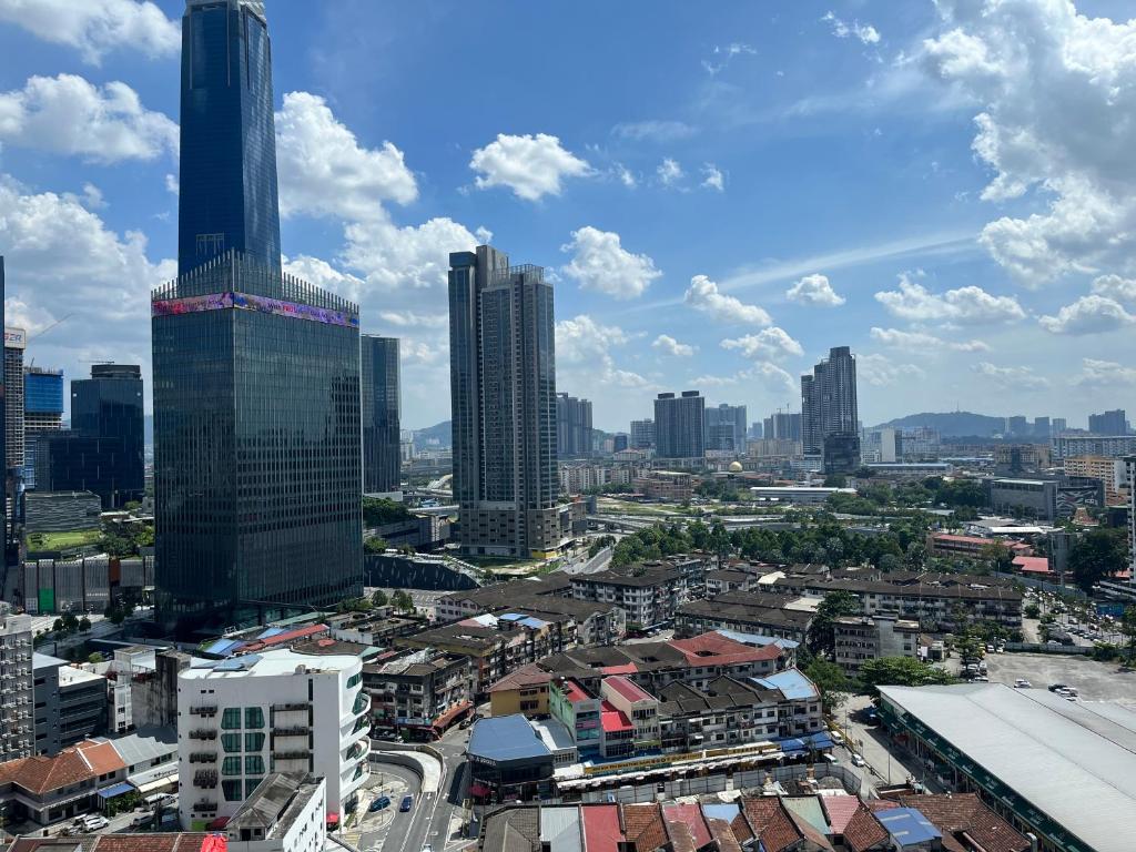 Nespecifikovaný výhled na destinaci Kuala Lumpur nebo výhled na město při pohledu z apartmánu
