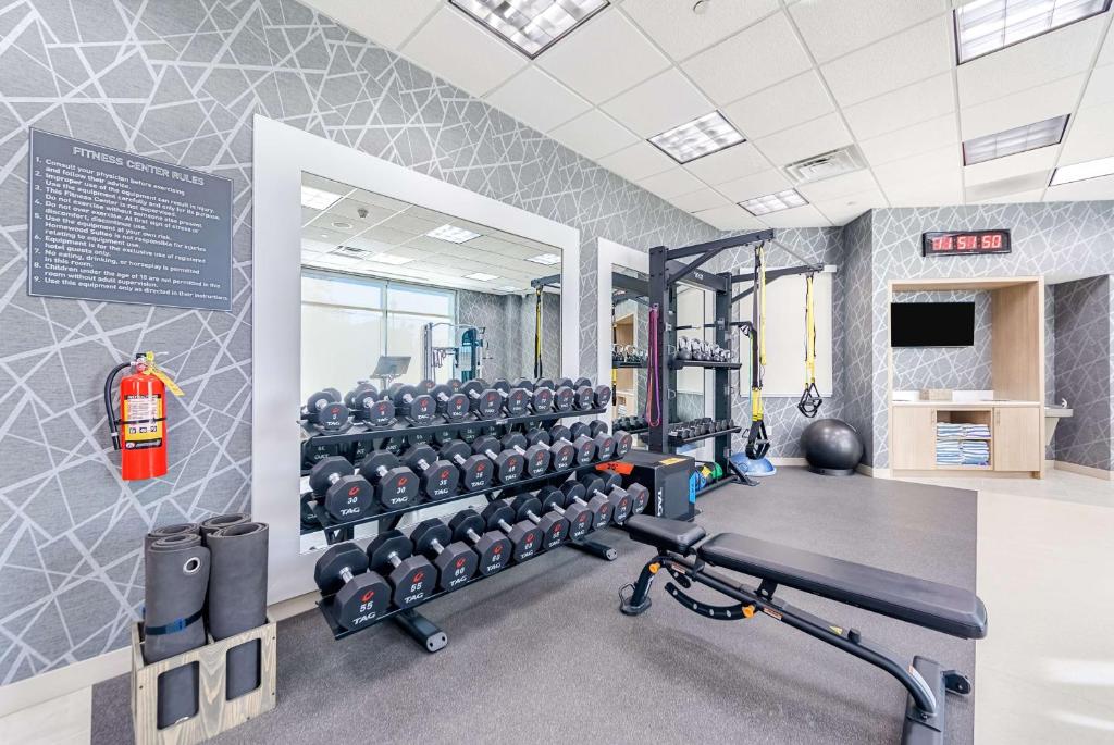 Fitness centrum a/nebo fitness zařízení v ubytování Homewood Suites by Hilton East Rutherford - Meadowlands, NJ
