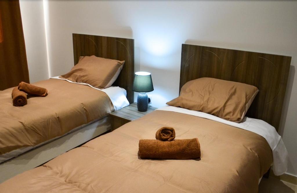 Postel nebo postele na pokoji v ubytování Msida Classic Flat 13, close to Valletta, Sliema & Sea