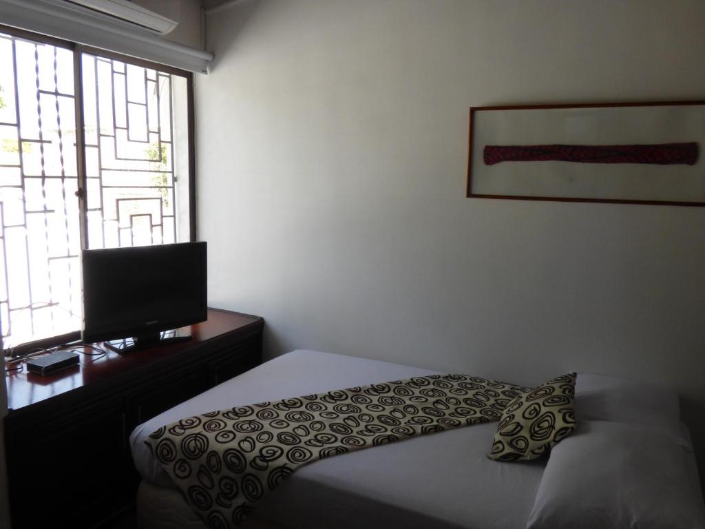 TV a/nebo společenská místnost v ubytování Hostal Mizare Valledupar