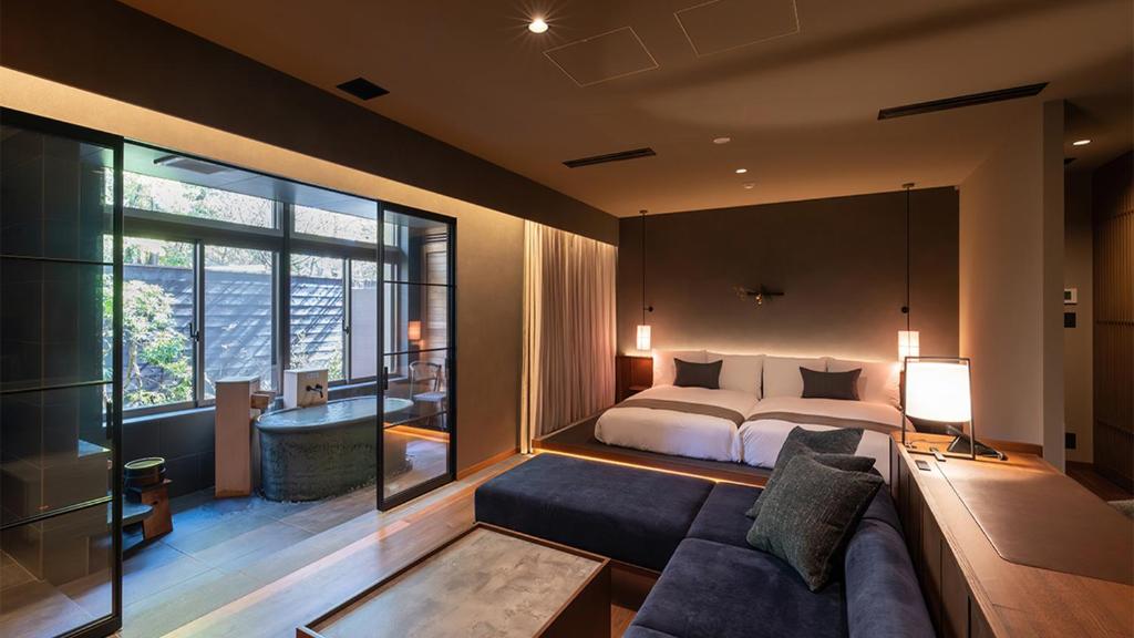 Posezení v ubytování Nasu-Onsen Shinshun no Kago Hewitt Resort