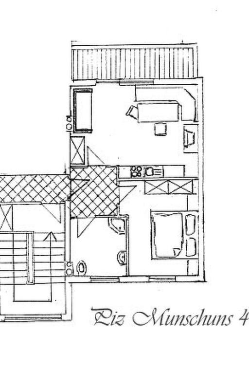 Půdorys ubytování Apartment Piz Munschuns by Interhome