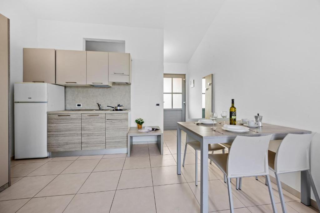 Kuchyň nebo kuchyňský kout v ubytování Residence Kamenjak Runke