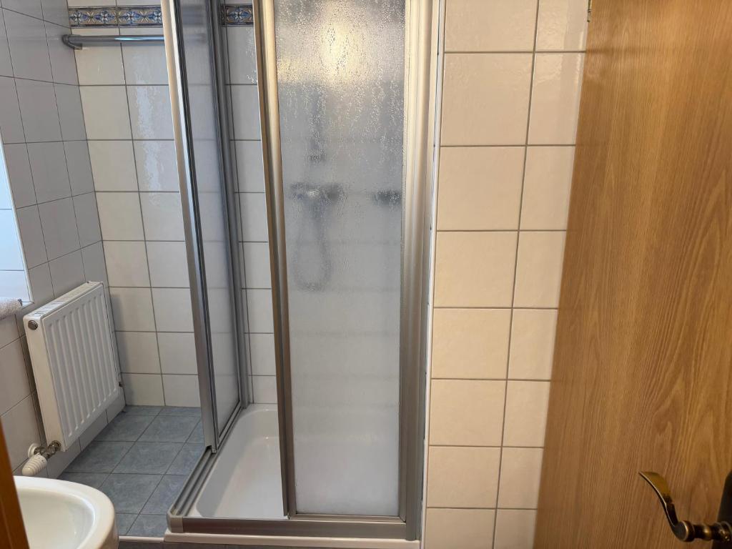 Koupelna v ubytování Bauernhof Krahlehenhof