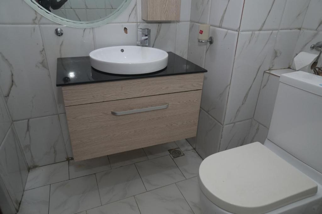 Koupelna v ubytování AOTEL HOTEL Ikeja