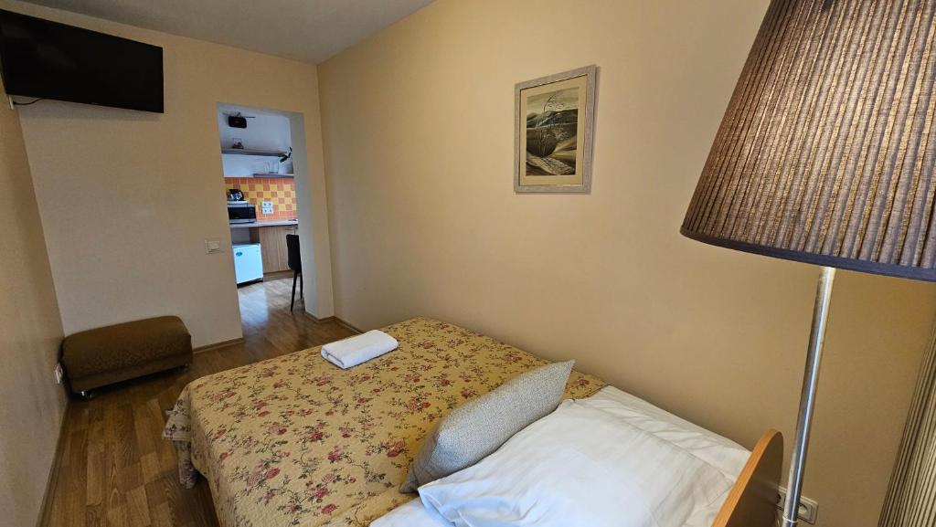 Postel nebo postele na pokoji v ubytování Nileja