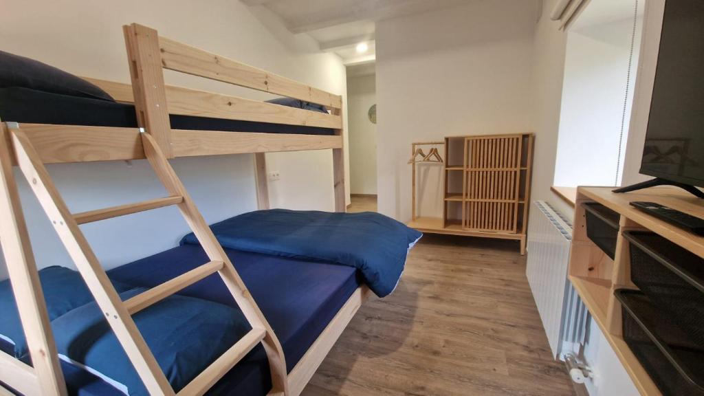 Postel nebo postele na pokoji v ubytování Albergue La Incera