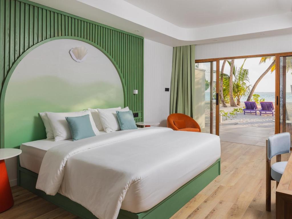 Postel nebo postele na pokoji v ubytování Villa Park Sun Island Resort - Complimentary One Way Domestic Transportation for stays of 7 nights and more 01 April to 30 September 2025