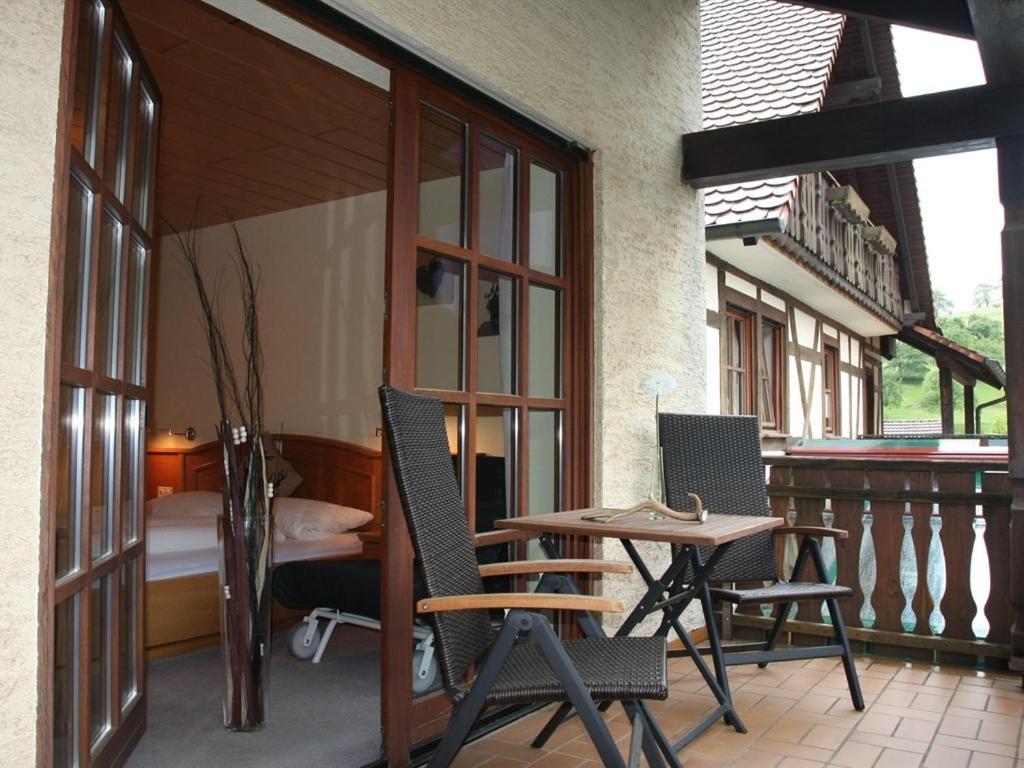 Balkón nebo terasa v ubytování Inn Landgasthof "Zur Gemütlichkeit"
