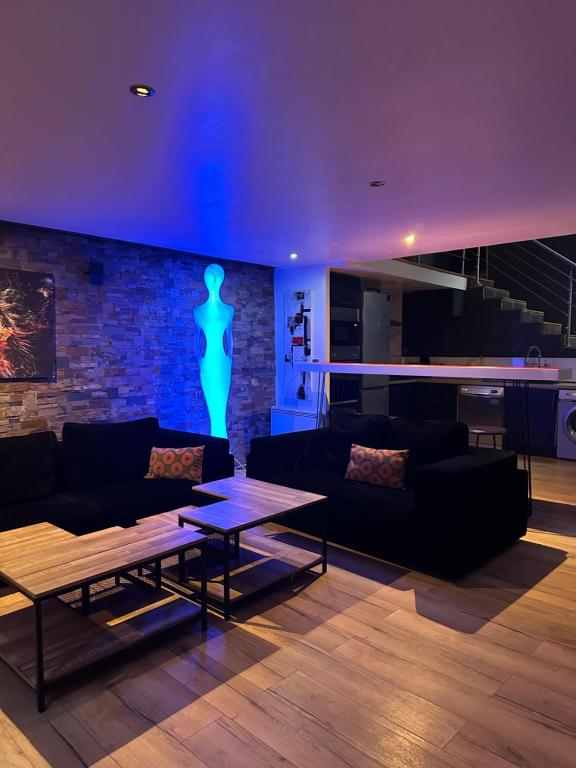 Χώρος καθιστικού στο Loft cosy